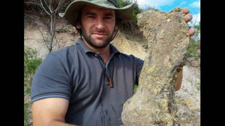 Hallaron restos de gliptodonte gigante en cementerio prehistórico ubicado en Cerro Largo