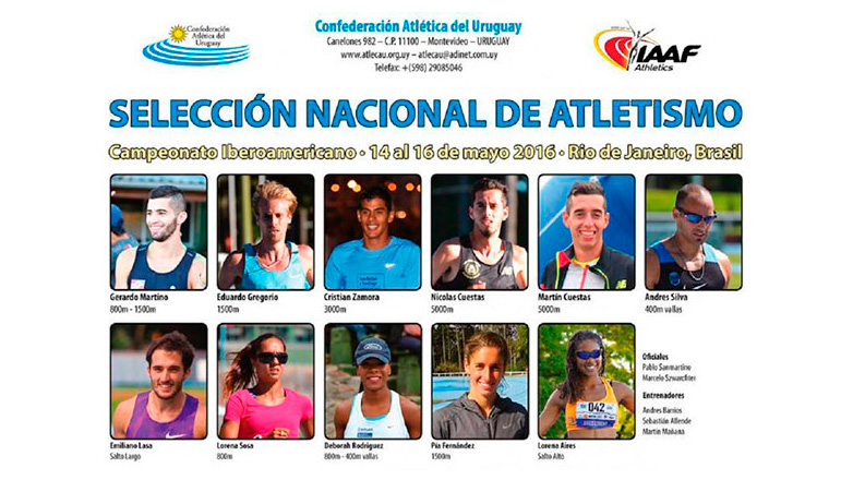 Crece la delegación de atletas uruguayos presentes en el Iberoamericano de Atletismo en Río