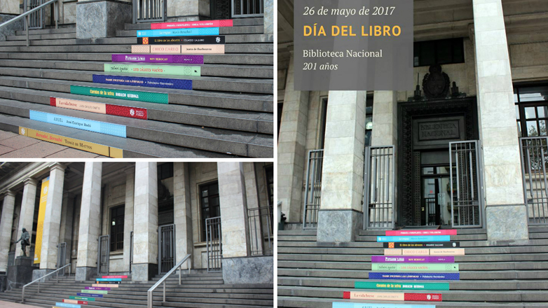 La Biblioteca Nacional celebró sus 201 años con intervención en su fachada