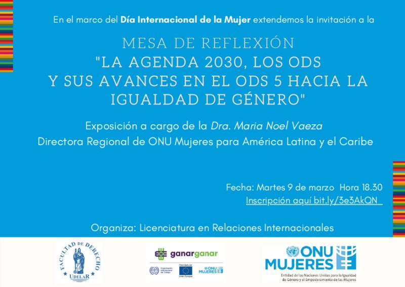 “La agenda 2030, los ODS y sus avances en el ODS 5 hacia la igualdad de género”